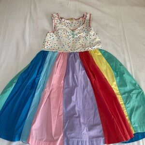 Girls Wildflowers Carousel Of Color Rainbow Star Dress size 16 Tank Dress Play